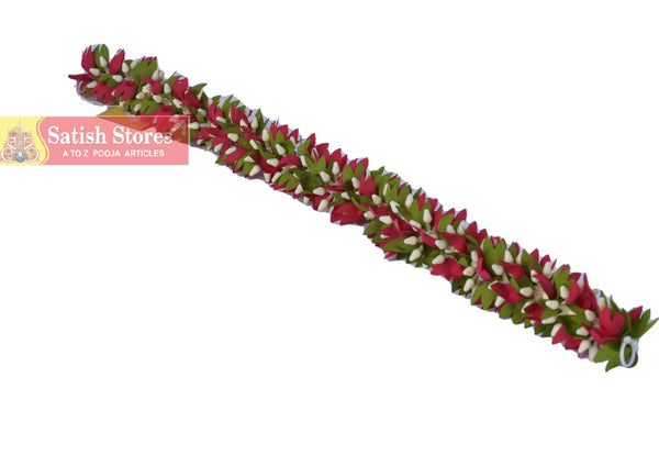 CLOTH ROSE WITH KUCHU GARLAND 1/2 MTR