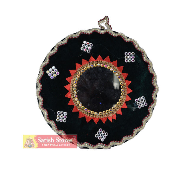DESIGN KASHI YATHRE MIRROR KUNDAN