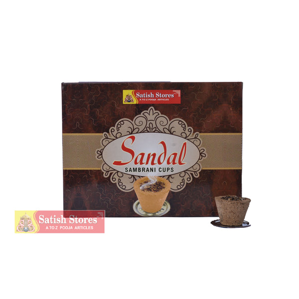 SANDAL SAMBRANI DHOOP CUPS