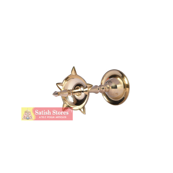 BRASS KERALA FANCY MURUGA DEEPA - 1Pc